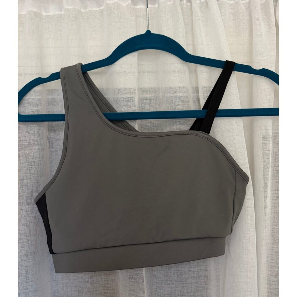 Gymshark Women’s Asymmetric Sports Bra Grey Small